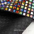 Metallic Knit Lurex Embroidery Square Sequin Fabric